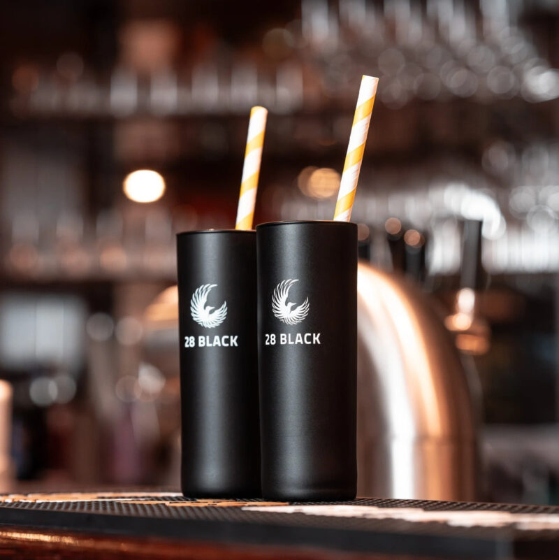 28 BLACK long drink glāzes - Image 2